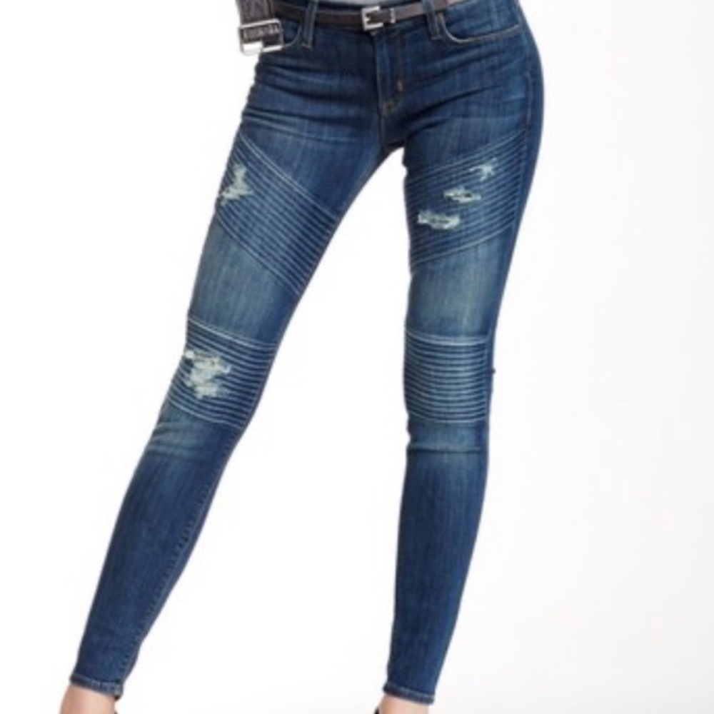 Hudson Moto Super Skinny Jeans
